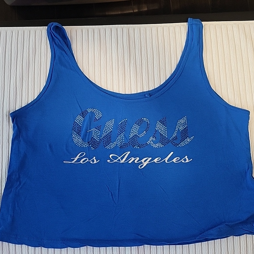 Blue Guess Crop Top
